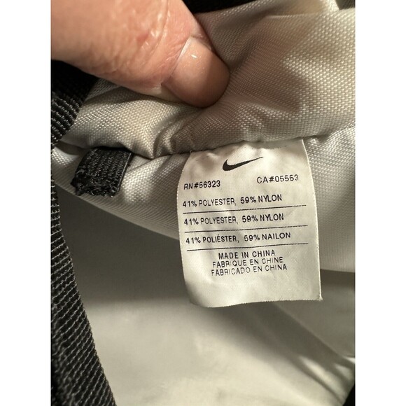 Vintage Nike Black Messenger Travel Shoulder Bag Cordura Nylon Crossbody Laptop - Picture 12 of 12